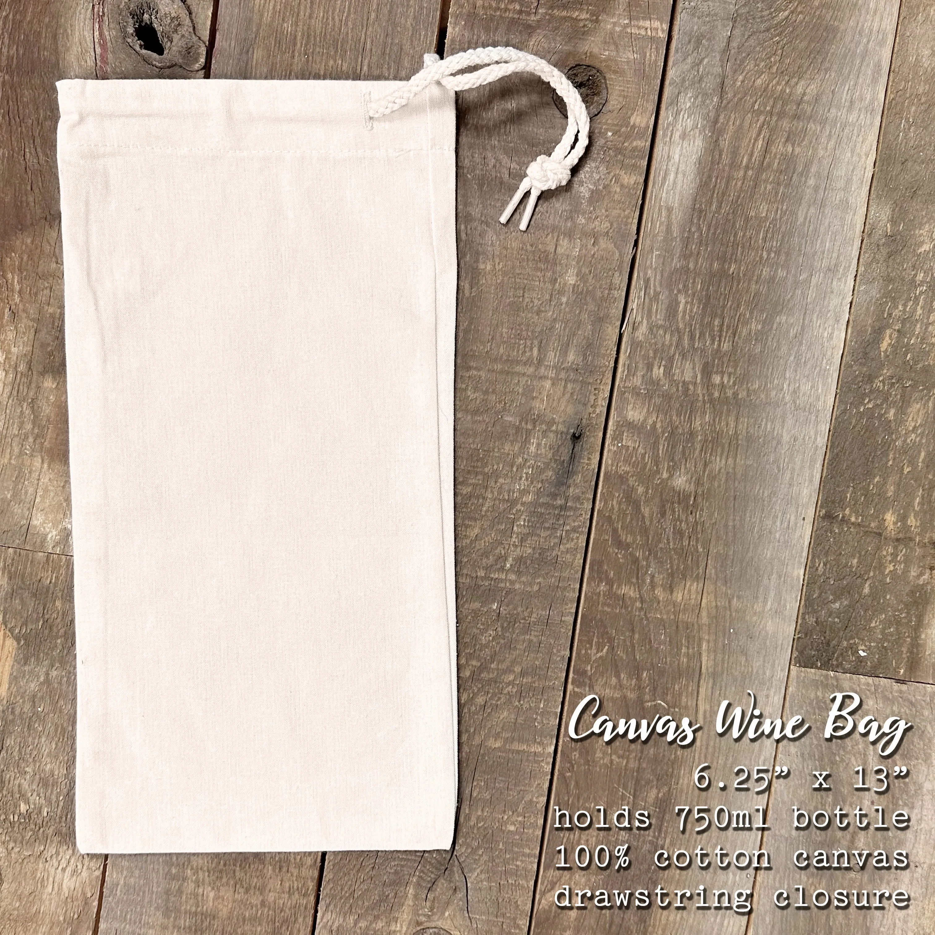 Purple Bouquet - Canvas Wine Bag