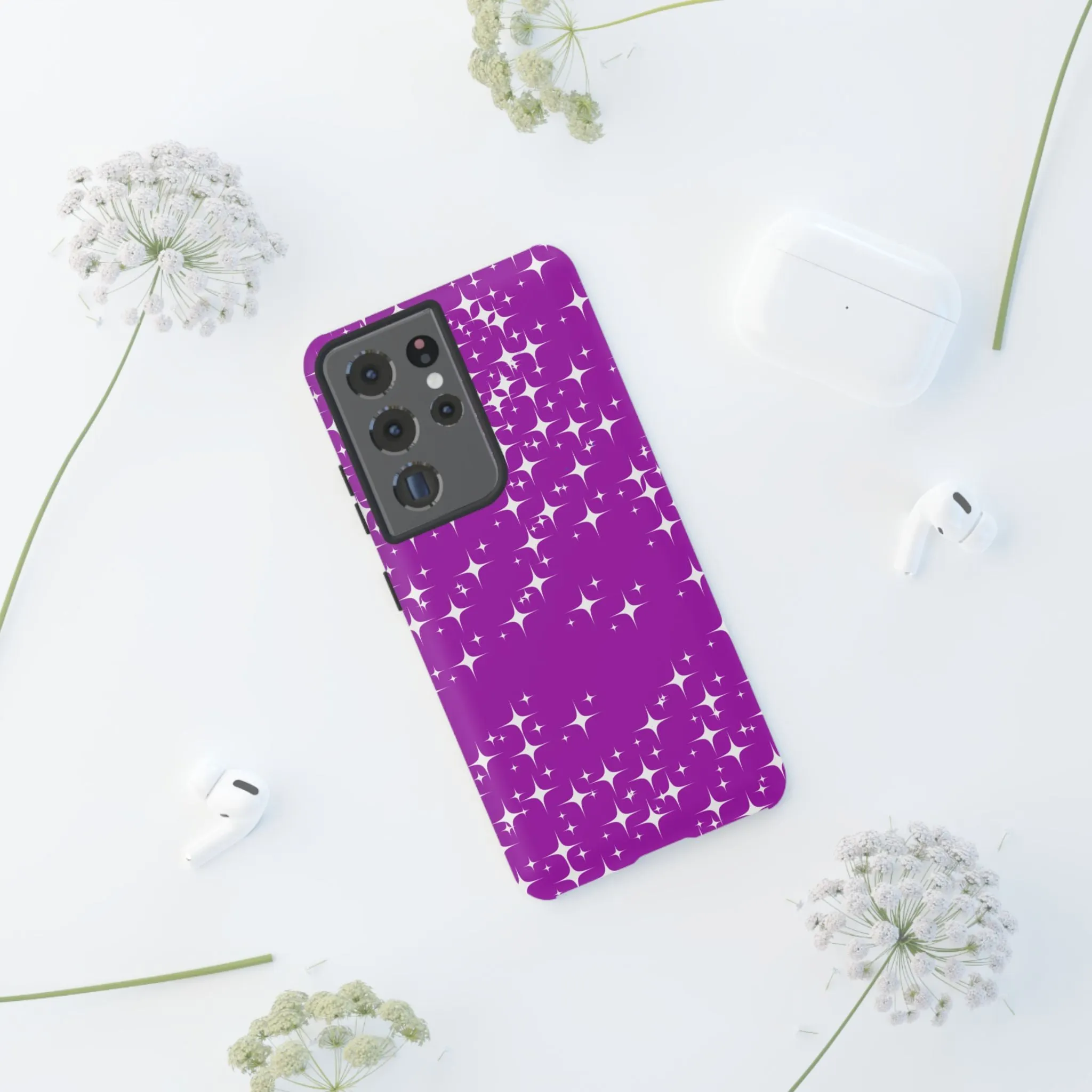 Purple Sparkling Samsung Galaxy Phone Case - Stylish Protection for All Occasions, Gifts for friends, Gifts for love ones, Gifts for colleagues