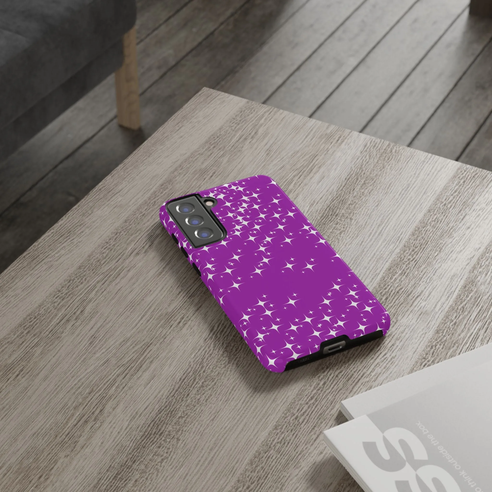 Purple Sparkling Samsung Galaxy Phone Case - Stylish Protection for All Occasions, Gifts for friends, Gifts for love ones, Gifts for colleagues