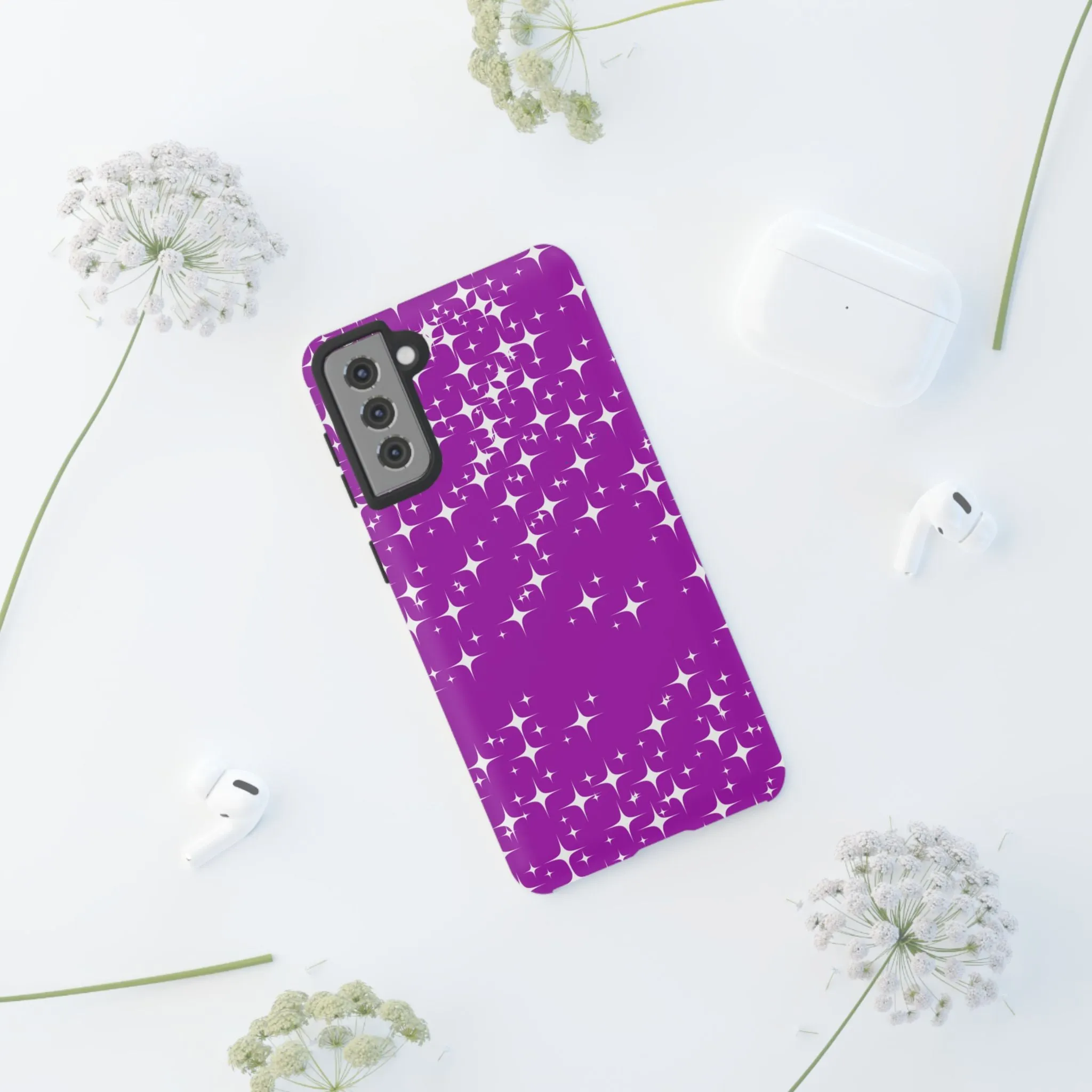 Purple Sparkling Samsung Galaxy Phone Case - Stylish Protection for All Occasions, Gifts for friends, Gifts for love ones, Gifts for colleagues