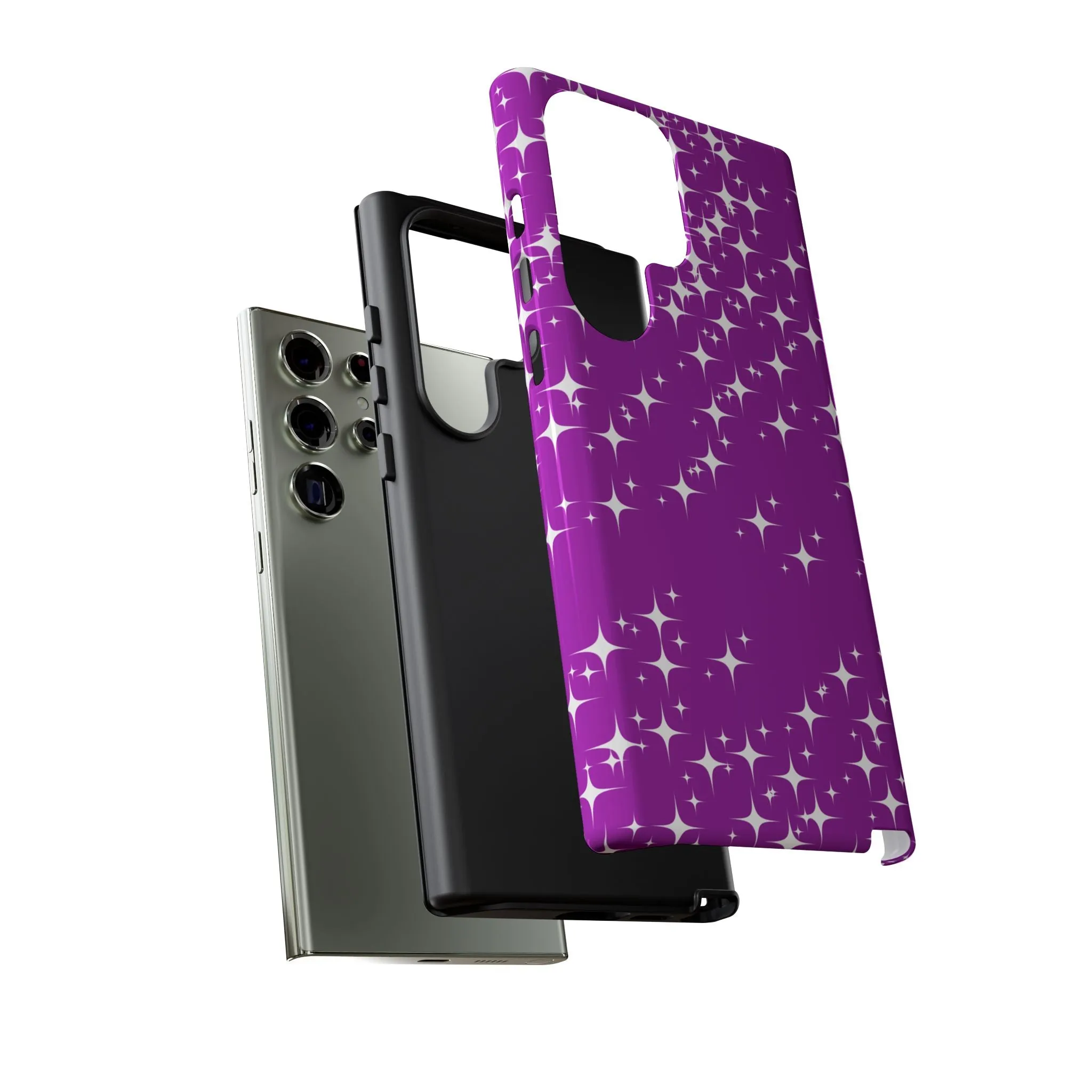 Purple Sparkling Samsung Galaxy Phone Case - Stylish Protection for All Occasions, Gifts for friends, Gifts for love ones, Gifts for colleagues