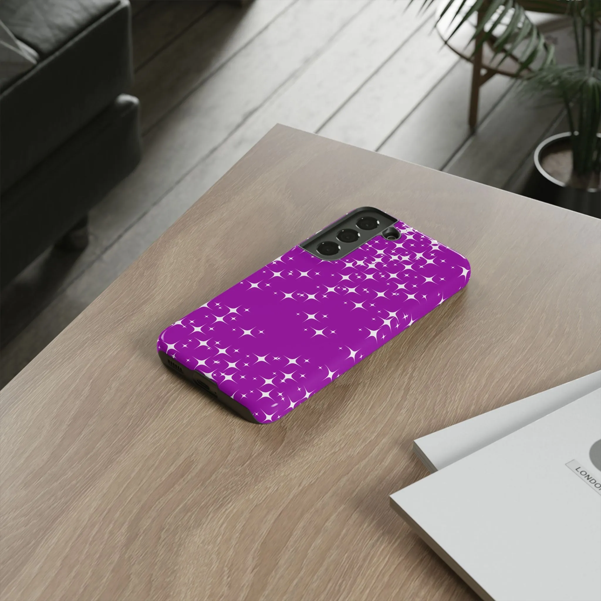 Purple Sparkling Samsung Galaxy Phone Case - Stylish Protection for All Occasions, Gifts for friends, Gifts for love ones, Gifts for colleagues
