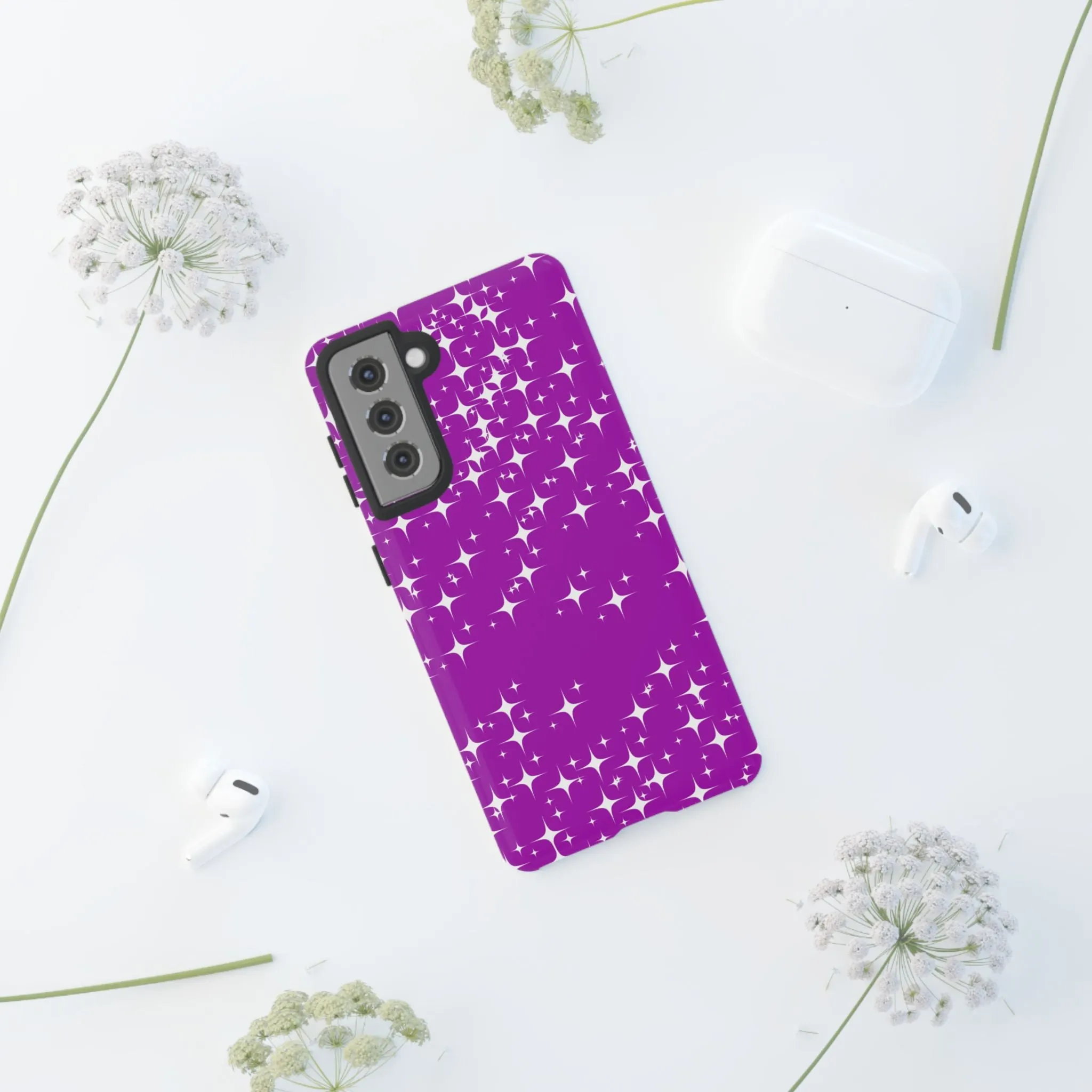 Purple Sparkling Samsung Galaxy Phone Case - Stylish Protection for All Occasions, Gifts for friends, Gifts for love ones, Gifts for colleagues