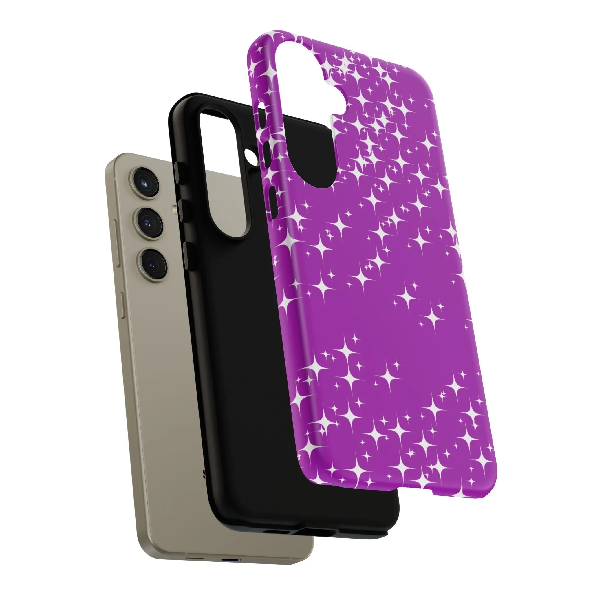 Purple Sparkling Samsung Galaxy Phone Case - Stylish Protection for All Occasions, Gifts for friends, Gifts for love ones, Gifts for colleagues
