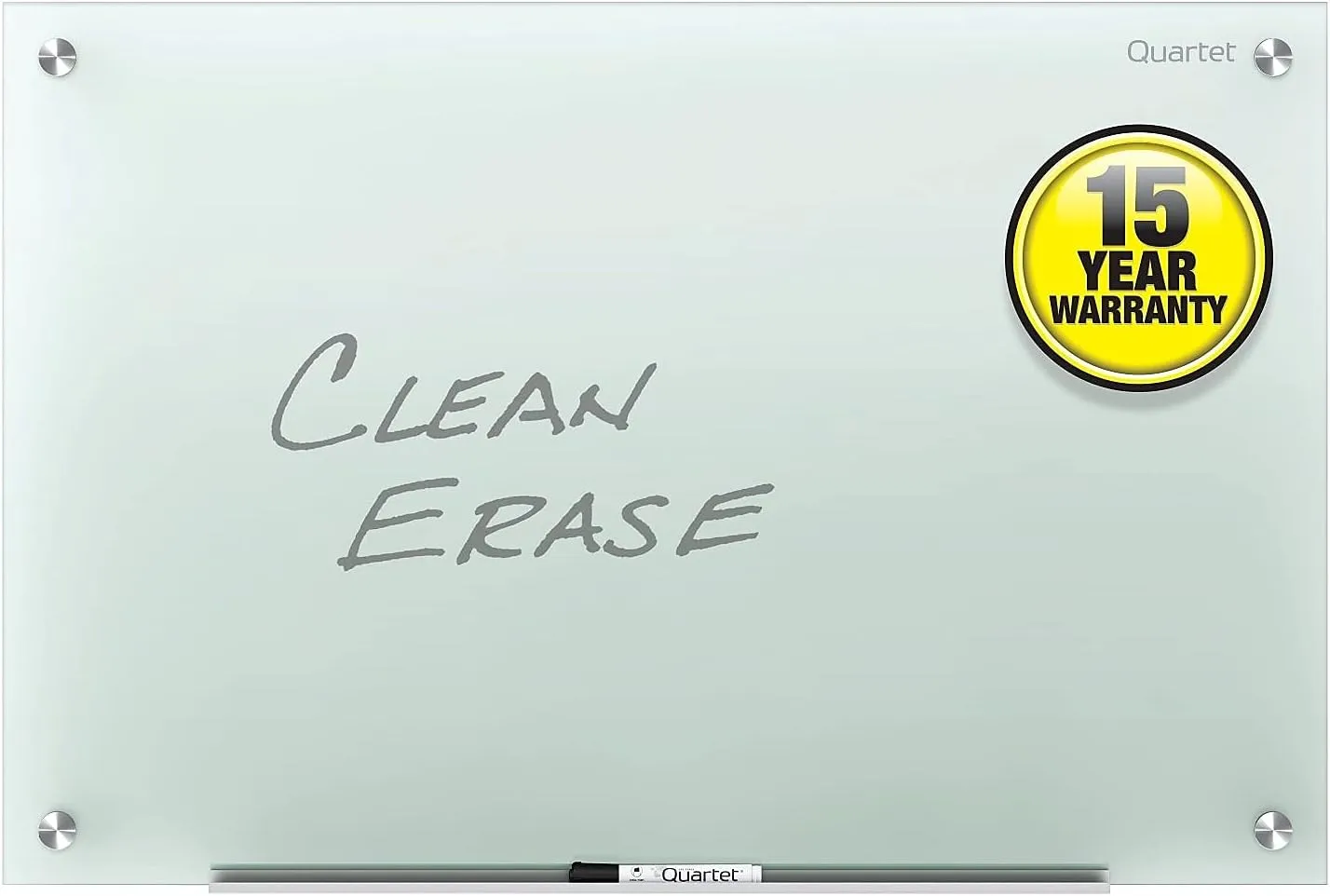 Quartet Glass Whiteboard, Non-Magnetic Dry Erase White Board, 4' x 3', Frosted Surface, Infinity (G4836F)