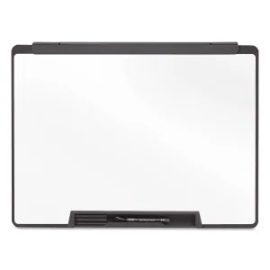 Quartet® Motion Portable Dry Erase Marker Board, 36" x 24", White Surface, Black Plastic Frame