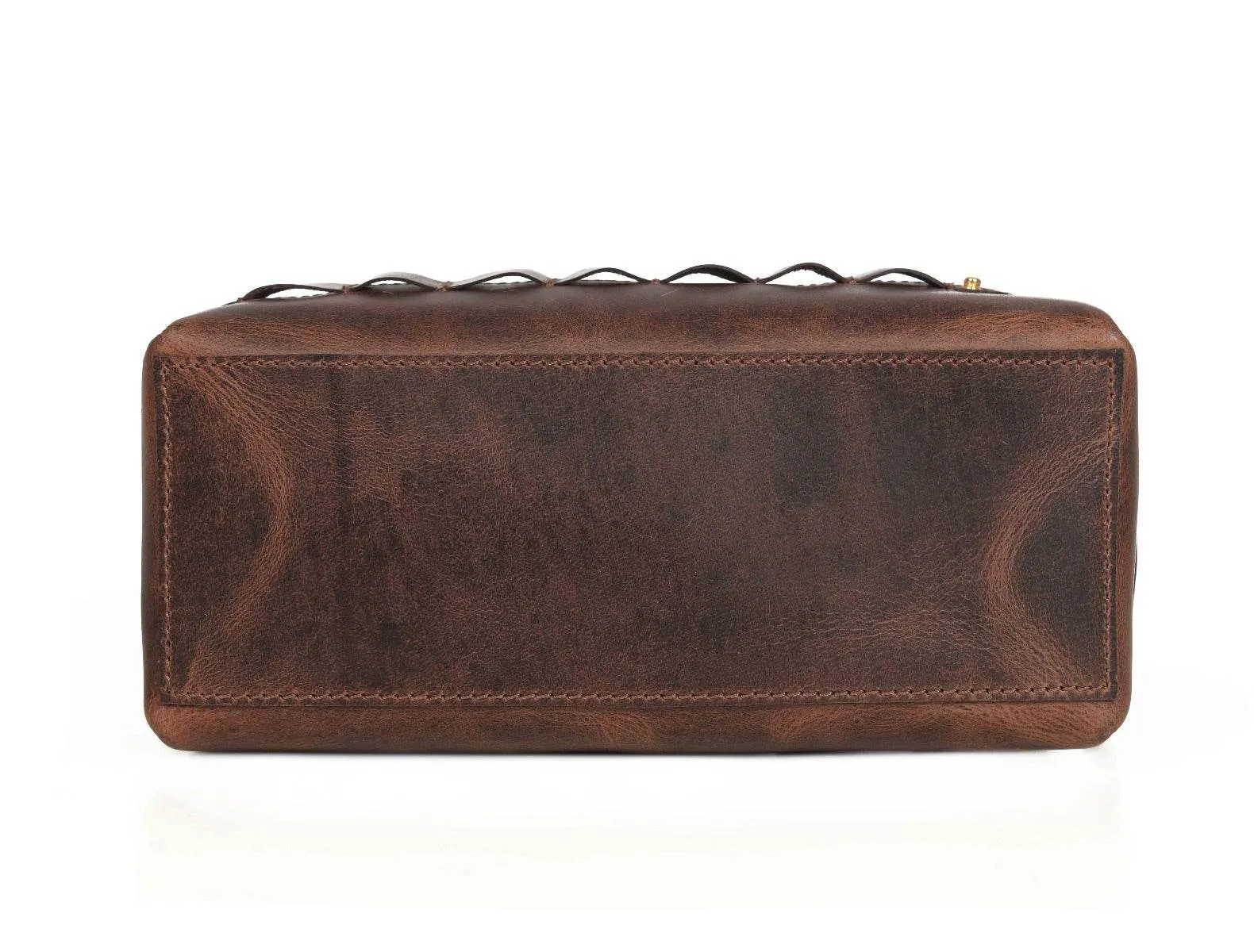 Quasar Leather Tweed Wash Bag