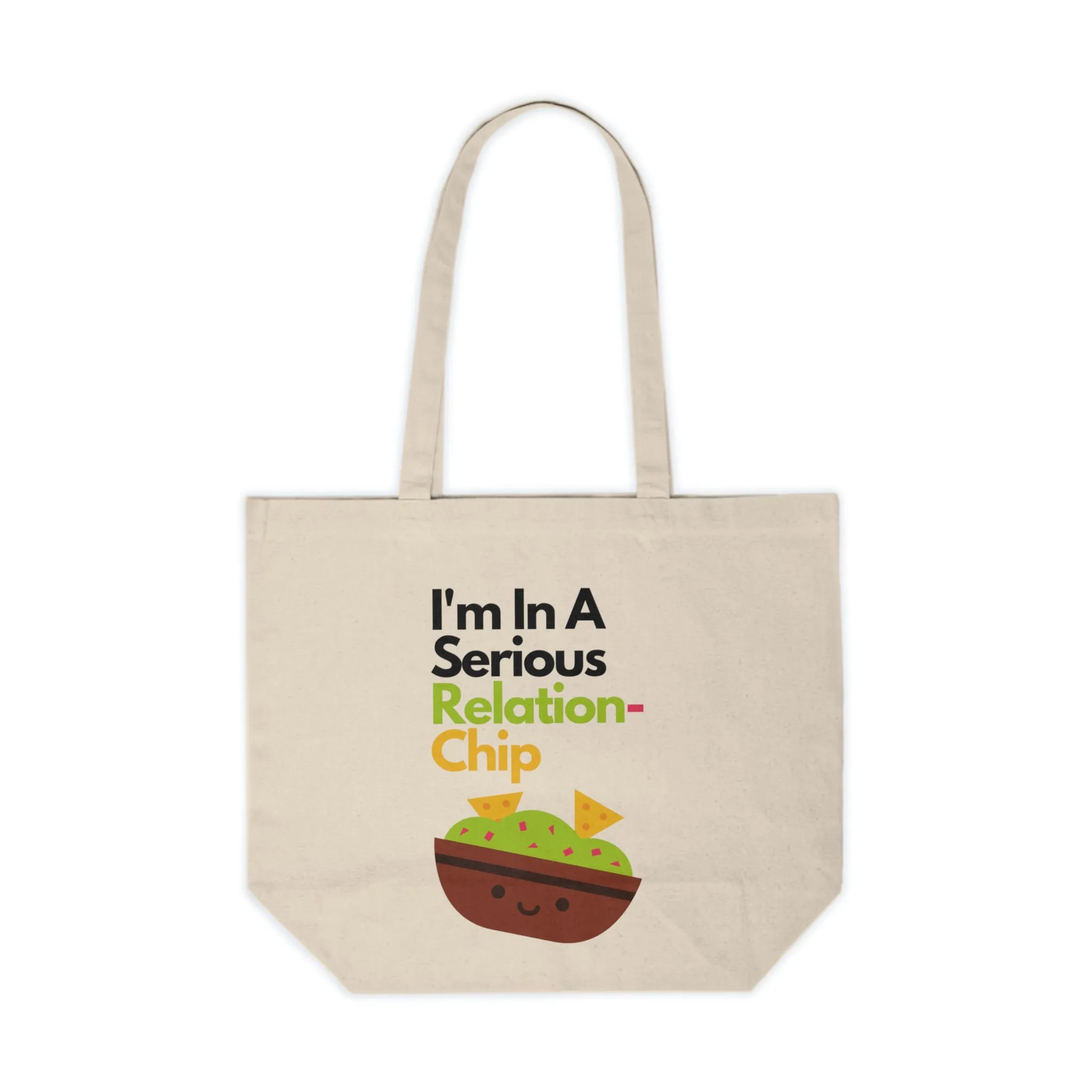"Serious Relation-Chip" Canvas Tote