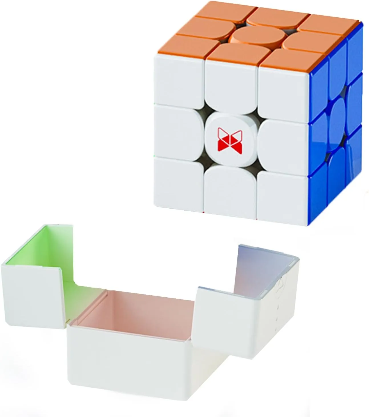 QY X Man Tornado V4M Pioneer UV Version 3x3 Magnetic Speed ​​Cube Tornado Magic Speed ​​Cube No Sticker 3x3 Cube Puzzle (X-Man Tornado V4M, Pioneer UV)