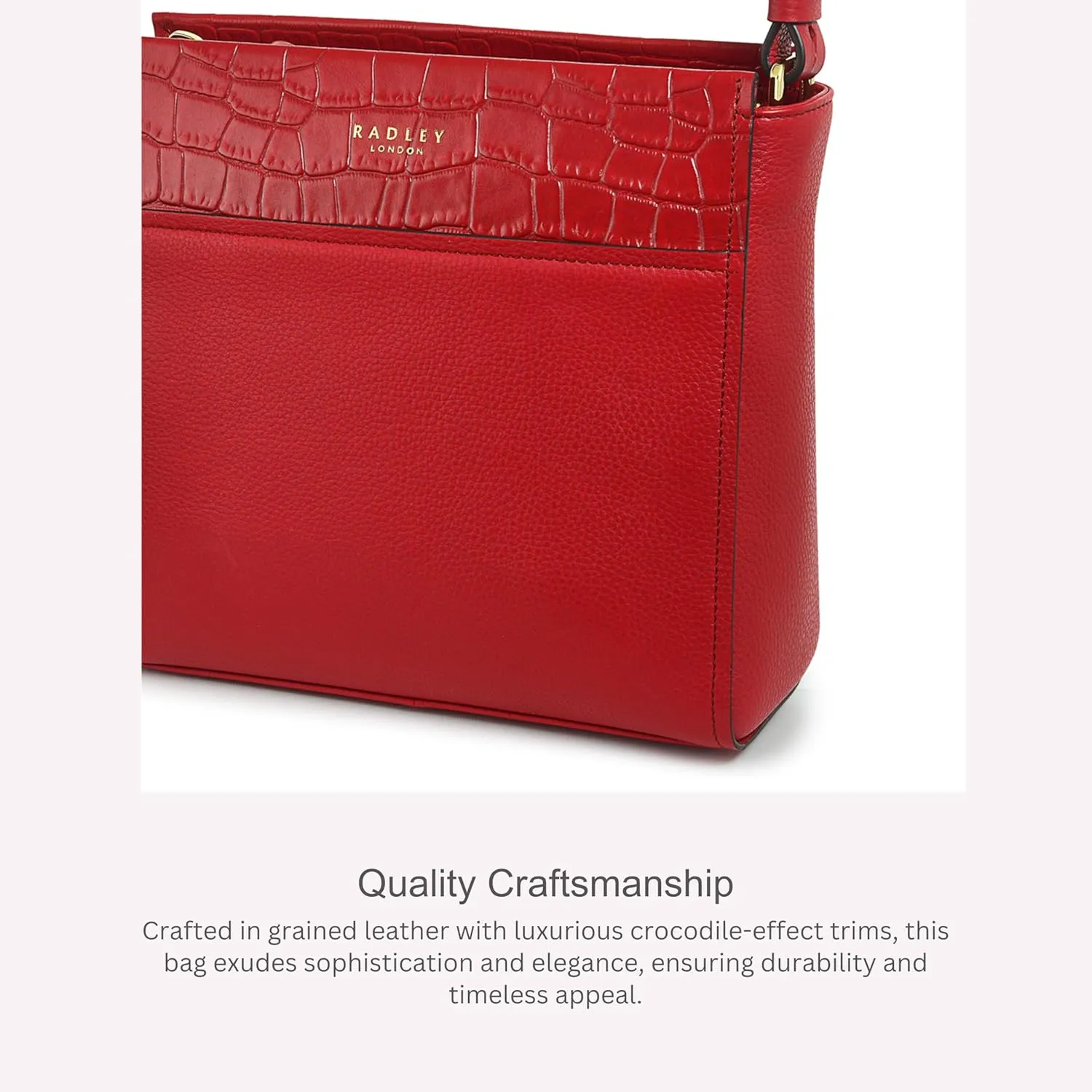 RADLEY London Downtown Women’s Small Leather Ziptop Crossbody Bag