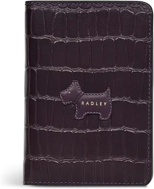 RADLEY London Eltham Mews Faux Crocodile- Boxed Passport Cover & Luggage Tag, Imperial