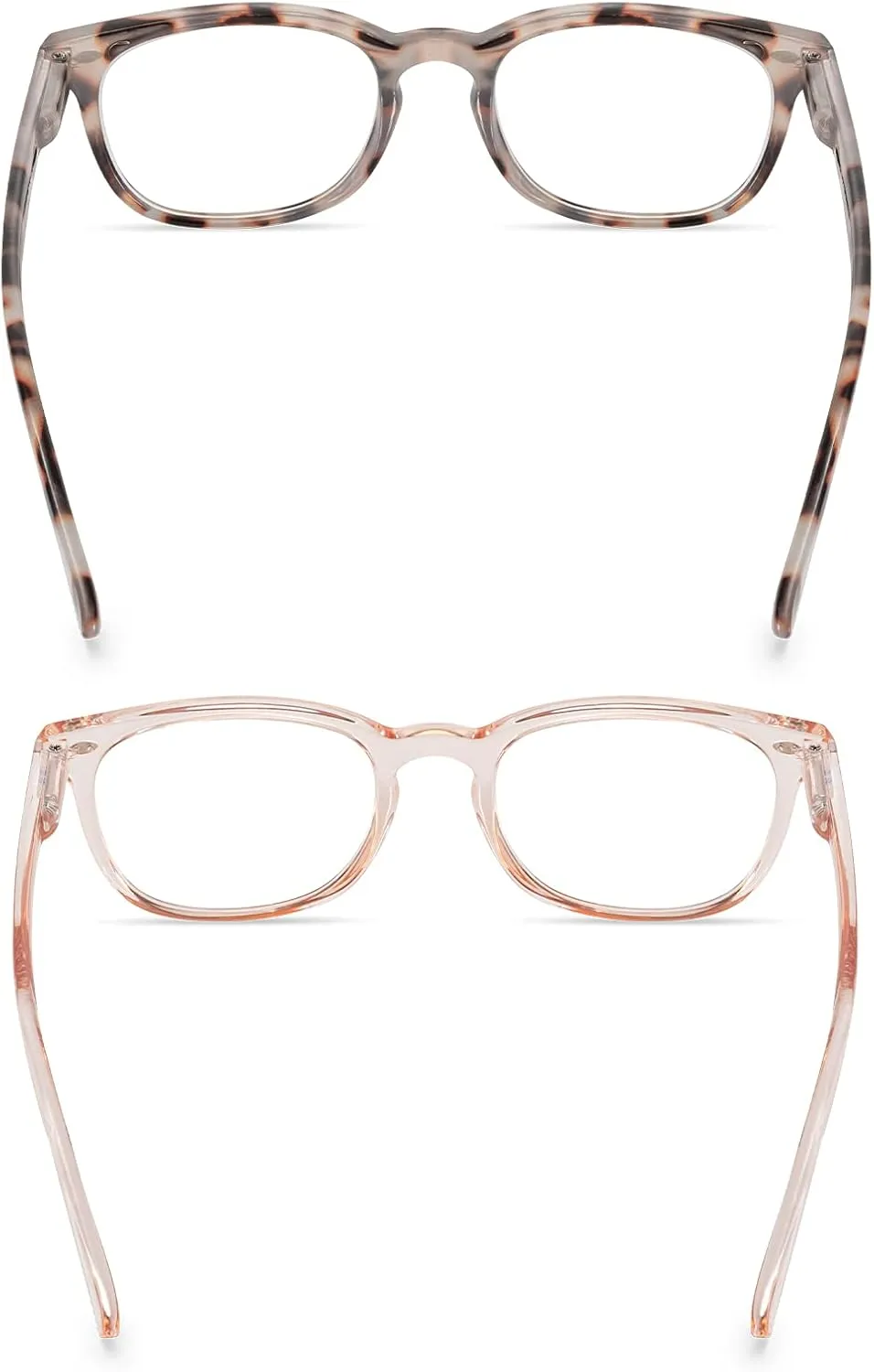 Rae Dunn "JUDY Blue Light Blocking Reading Glasses - 2 Pack w/READ MORE Signature Font Hard Case