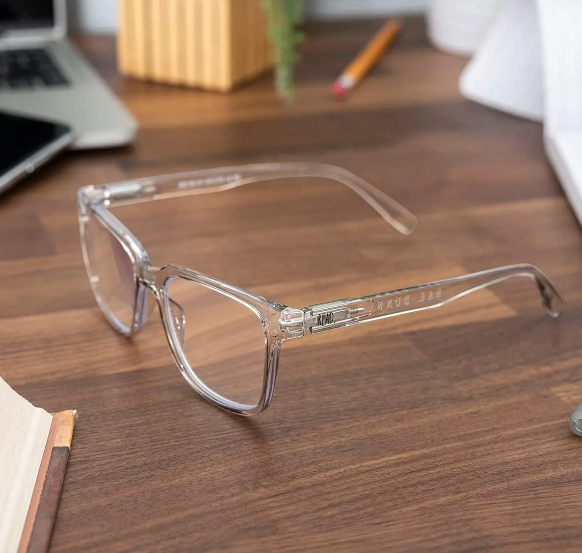 Rae Dunn "NALA Blue Light Blocking Reading Glasses - 2 Pack w/READ MORE Signature Font Hard Case