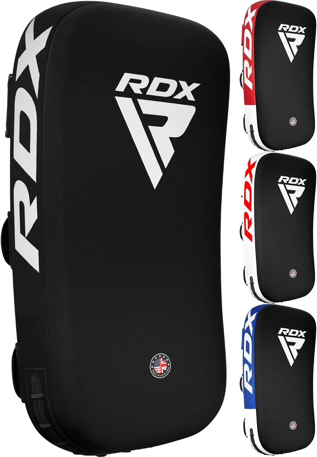 RDX Muay Thai Pad for Training, Curved Kickboxing Kicking Strike Shield, Coaching Kick Boxing, MMA, Martial Arts, Karate, Taekwondo, Punching, Foot, Knee and Elbow Target (One Pad Only)