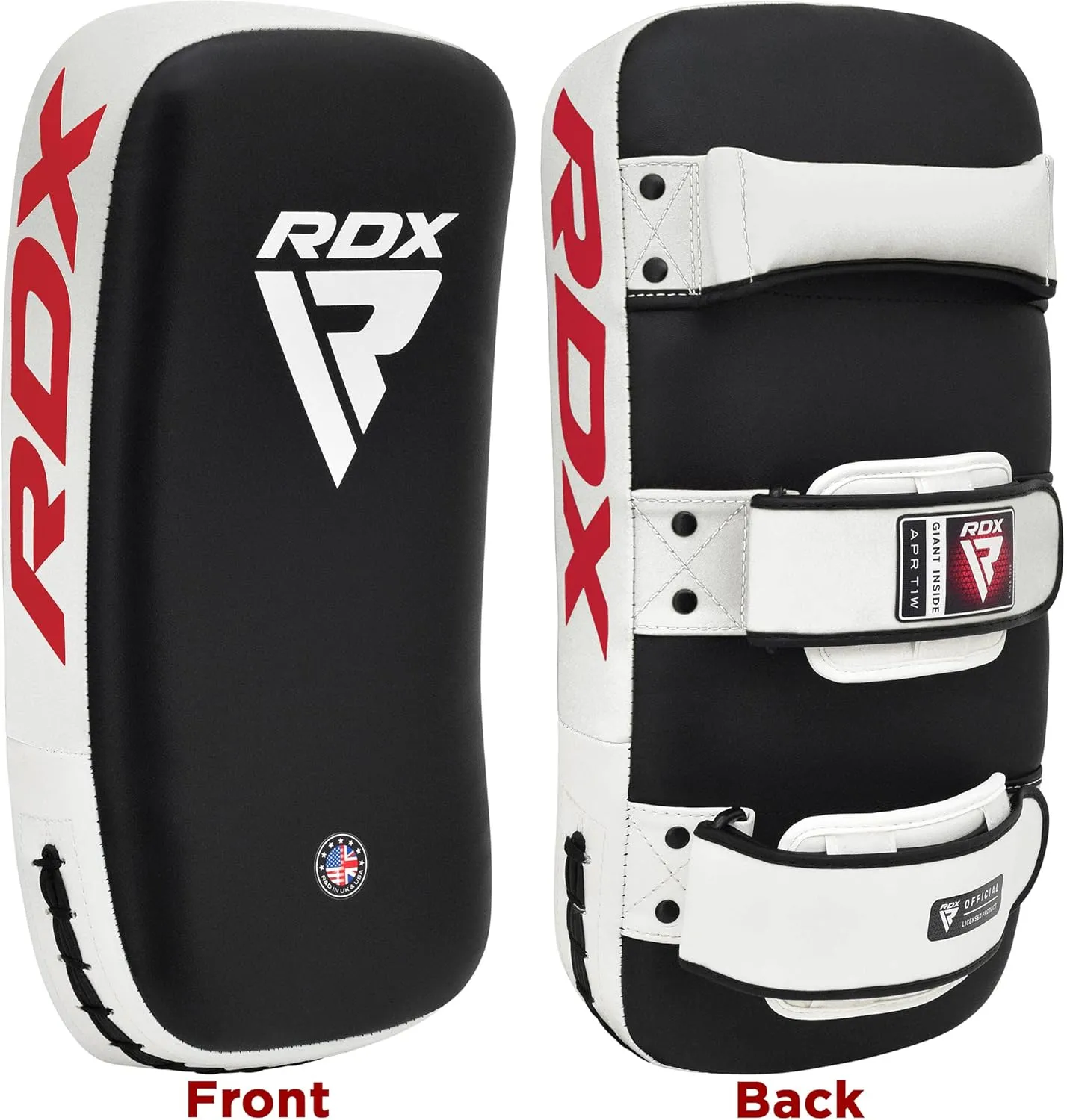 RDX Muay Thai Pad for Training, Curved Kickboxing Kicking Strike Shield, Coaching Kick Boxing, MMA, Martial Arts, Karate, Taekwondo, Punching, Foot, Knee and Elbow Target (One Pad Only)