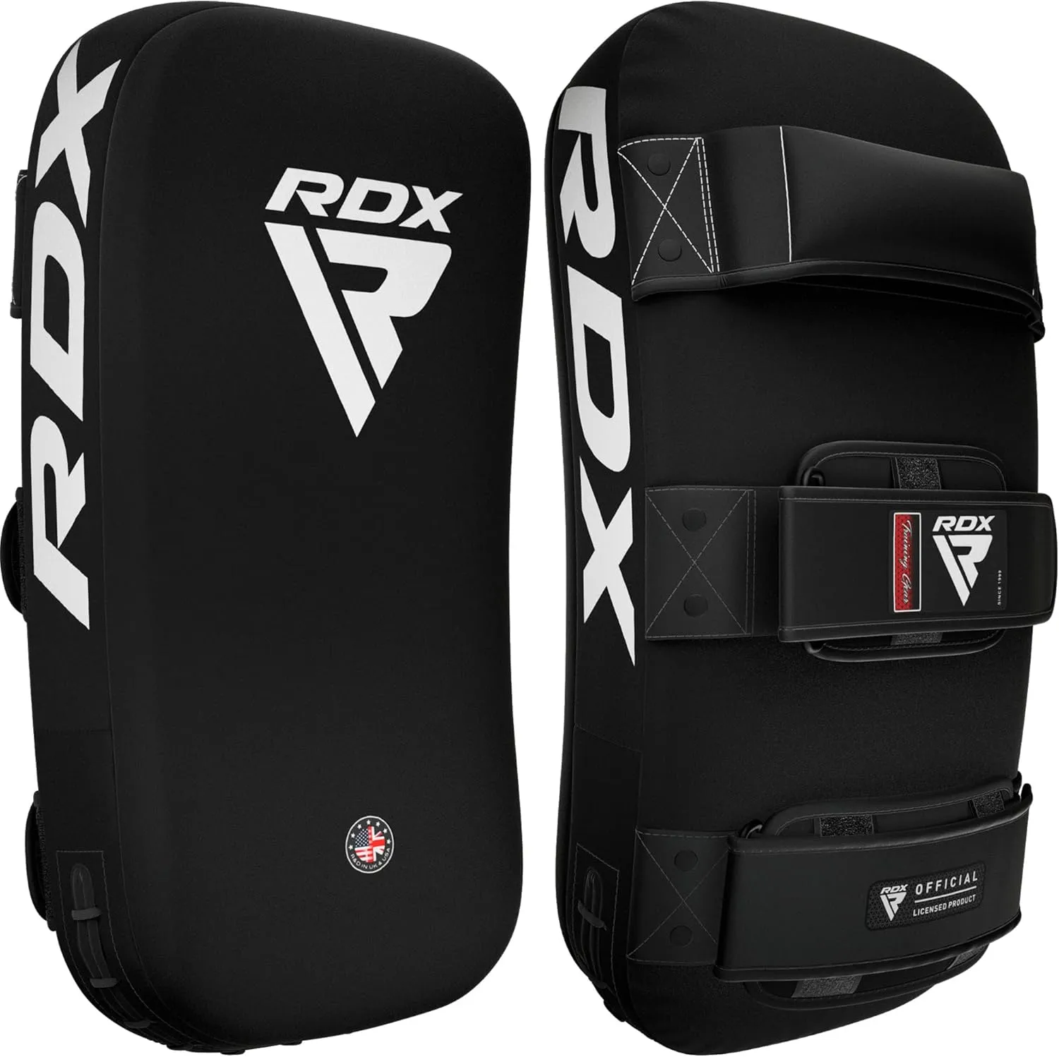 RDX Muay Thai Pad for Training, Curved Kickboxing Kicking Strike Shield, Coaching Kick Boxing, MMA, Martial Arts, Karate, Taekwondo, Punching, Foot, Knee and Elbow Target (One Pad Only)
