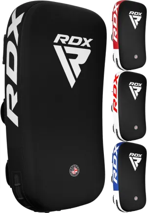 RDX Muay Thai Pad for Training, Curved Kickboxing Kicking Strike Shield, Coaching Kick Boxing, MMA, Martial Arts, Karate, Taekwondo, Punching, Foot, Knee and Elbow Target (One Pad Only)