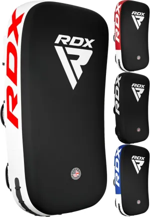 RDX Muay Thai Pad for Training, Curved Kickboxing Kicking Strike Shield, Coaching Kick Boxing, MMA, Martial Arts, Karate, Taekwondo, Punching, Foot, Knee and Elbow Target (One Pad Only)