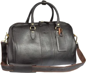 Real Leather Holdall Weekend Cabin Travel Gym Sport Duffel Casual Bag Brown A21