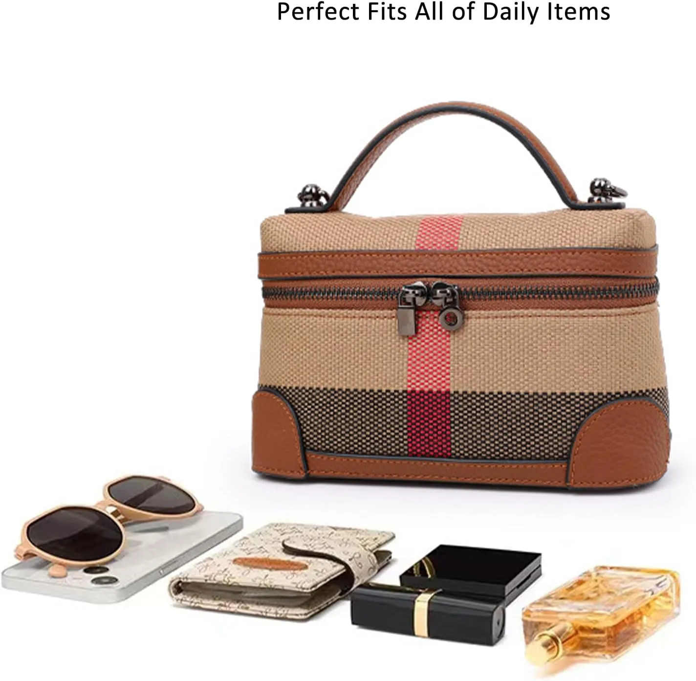 Rejolly Crossbody Bag for Women Small Top-Handle Pouch Purse Designer Shoulder Handbag Quiet Luxury Leather Trendy Purse