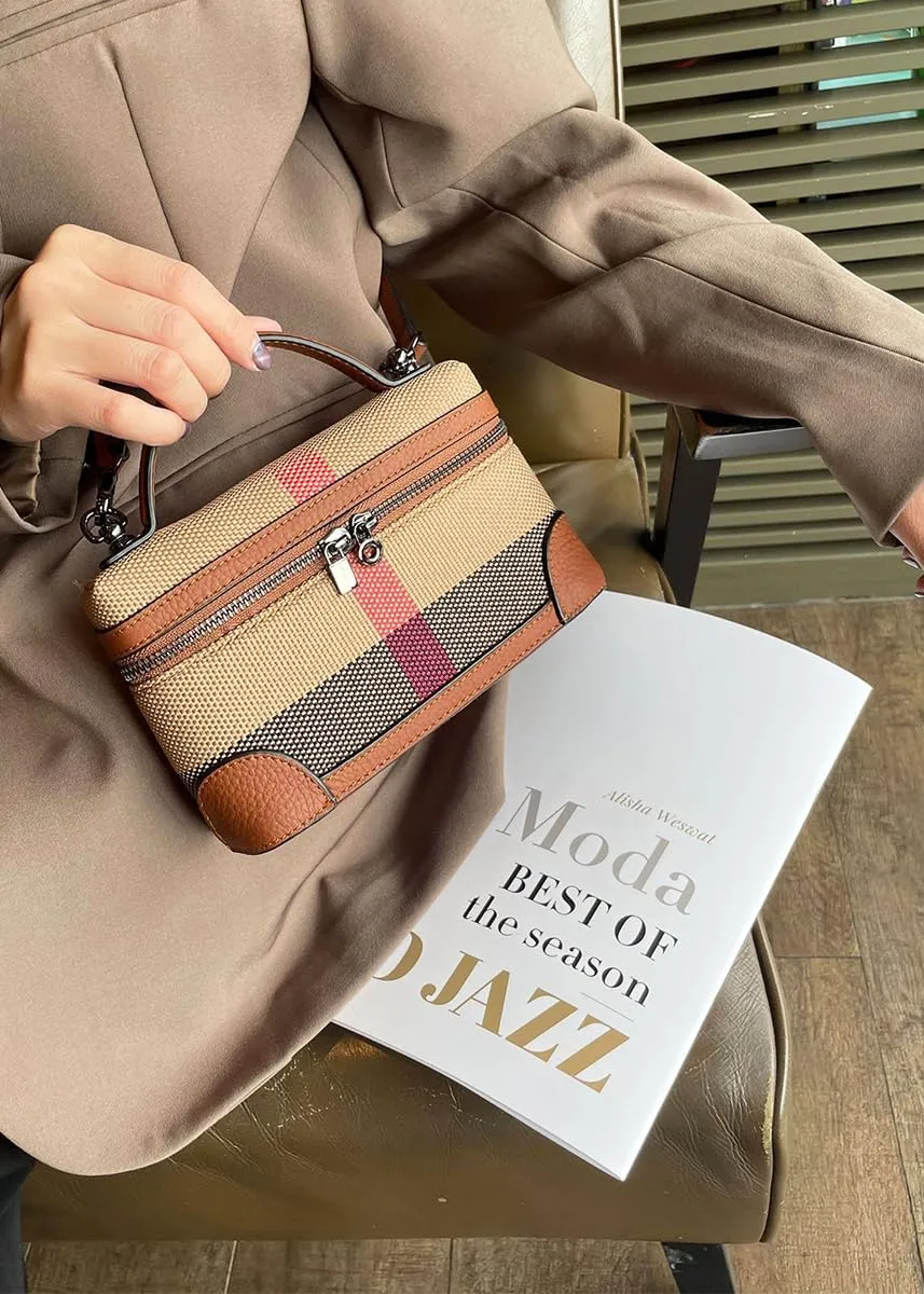 Rejolly Crossbody Bag for Women Small Top-Handle Pouch Purse Designer Shoulder Handbag Quiet Luxury Leather Trendy Purse