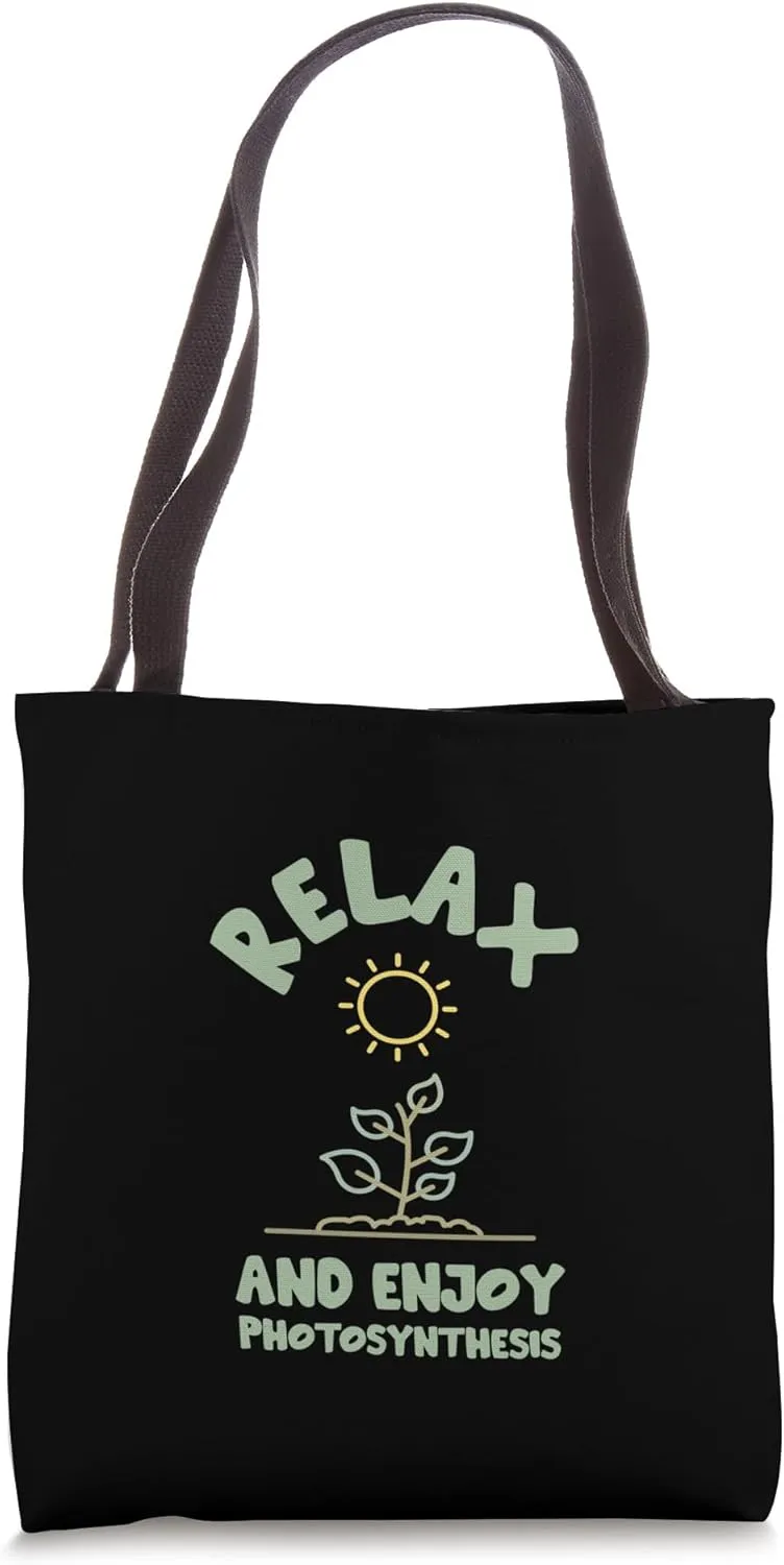 Relax Enjoy Photosynthesis Botanical Tee Tote Bag