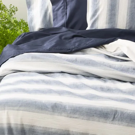 Renee Taylor Yarn Dyed Vintage Washed Cotton Quilt Cover Set - Amira