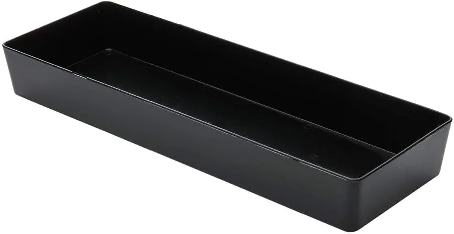Restaurantware 5.2 x 1.8 Inch Mini Tasting Plates 100 Disposable Rectangle Plastic Plates - Durable Stylish Black Plastic Hors D'oeuvre Serving Plates For Desserts Or Appetizers At Parties
