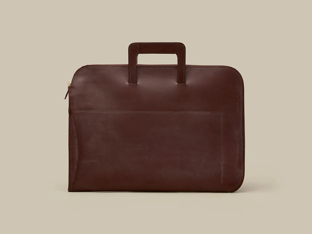 Retractable Handle Portfolio - Havana