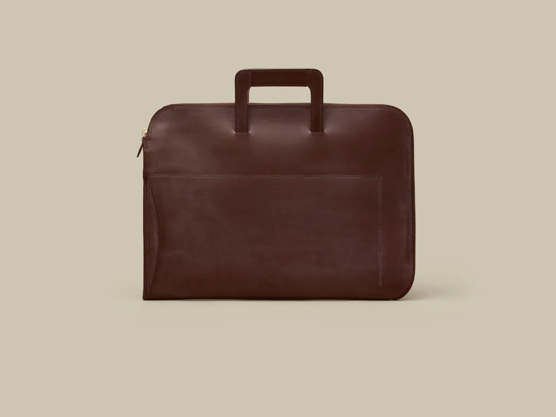 Retractable Handle Portfolio - Havana