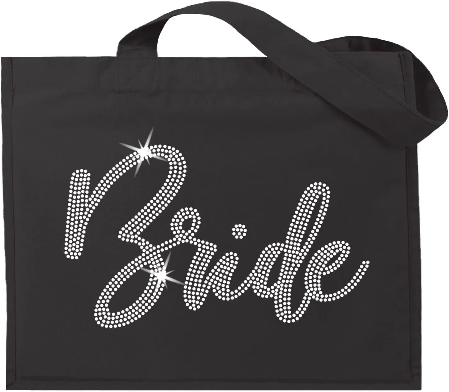 Rhinestone Canvas Bride Tote - Bride to Be Gift Bags JUMBO SIZE 18" x 14" Tote Bag - Tote Bag Bridal Gifts