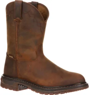ROCKY Original Ride Roper Western Boot, Trail Brown, Size 9(W)