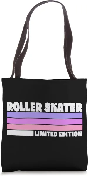 Roller Skater Limited Edition Distressed Retro Vintage Style Tote Bag
