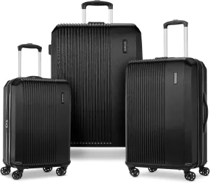 Samsonite Alliance SE Hardside Luggage with Spinner Wheels, Lightweight, 3PC SET (CO/MED/LG) SPINNER, BASS BLACK