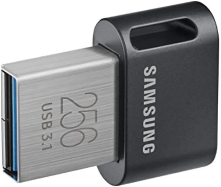 SAMSUNG MUF-256AB/AM FIT Plus 256GB - 300MB/s USB 3.1 Flash Drive, Gunmetal Gray