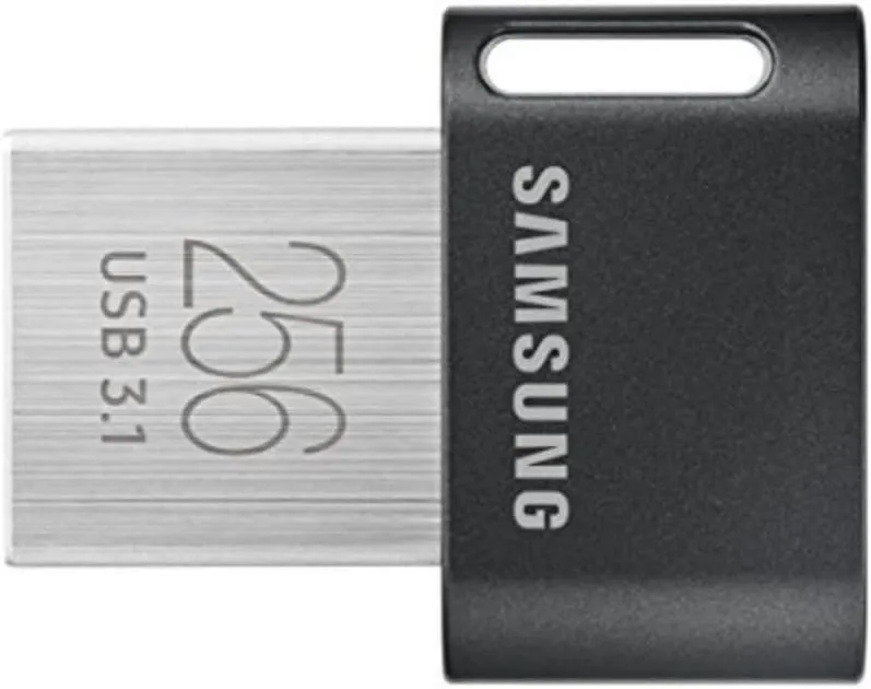 SAMSUNG MUF-256AB/AM FIT Plus 256GB - 300MB/s USB 3.1 Flash Drive, Gunmetal Gray