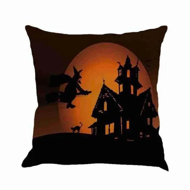 Scary House Halloween Pillow Cases