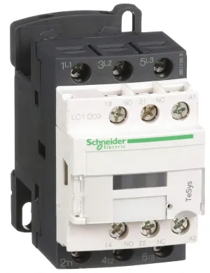 Schneider Electric LC1D09G7 Iec Magnetic Contactor, 120Vac, 9A, 1Nc/1No