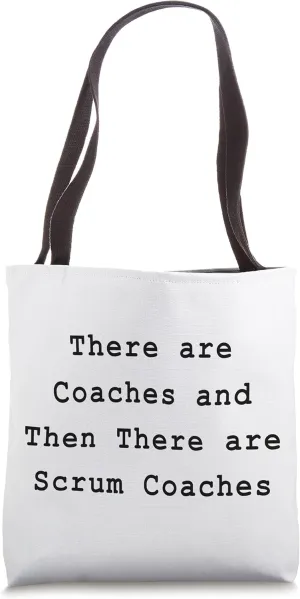 Scrum Coach Lean Agile Project Management Funny PM Coach Tote Bag