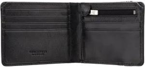 Segesta Elastic Closure Bi Fold Real Leather Tap and Go Slim Wallet Card Holder RFID