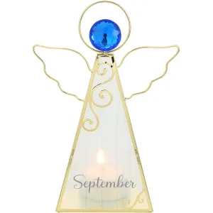 September 6.5" Monthly Angel Tea Light Holder