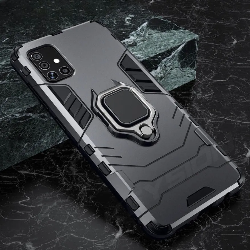 Shockproof Military-Grade Case For Samsung With Kickstand Ring