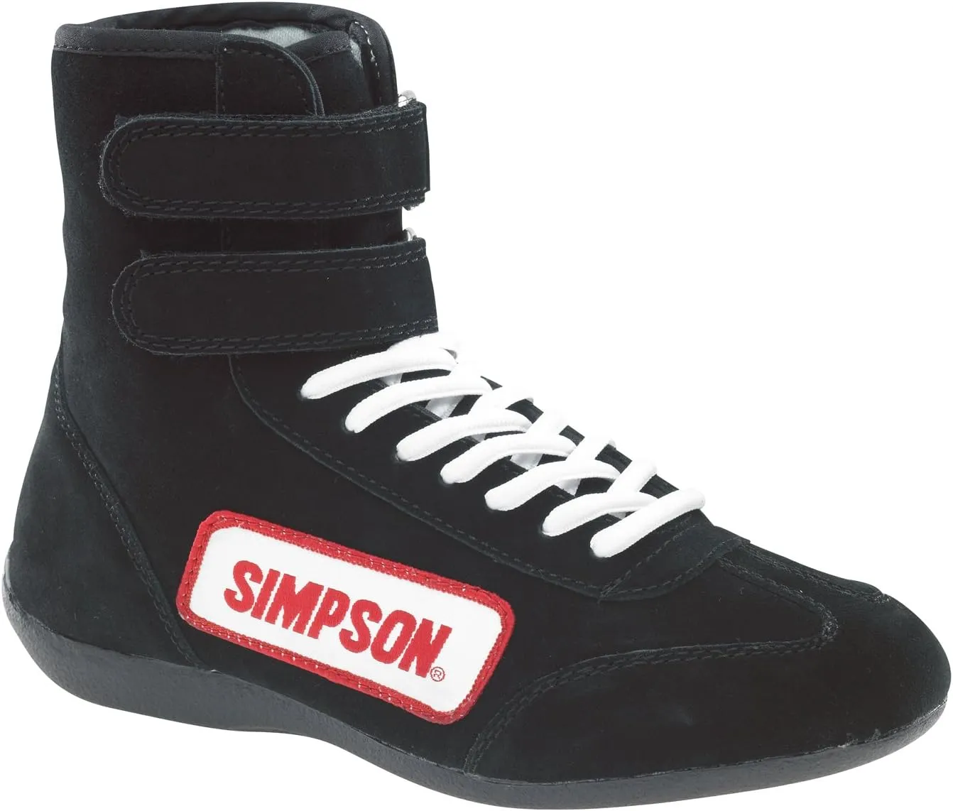 Simpson Racing 28130BK The Hightop Black Size 13 SFI Approved Driving Shoes