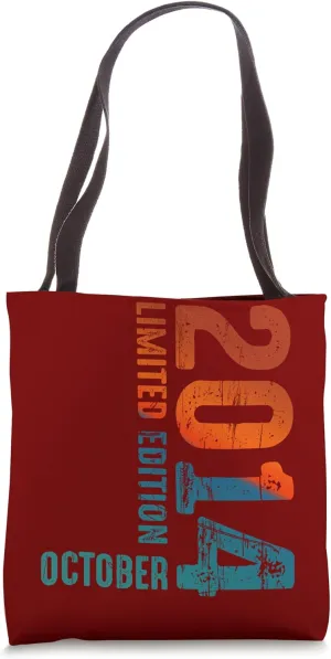 Since 2014 Limited Edition October 2014 Year 2014 Retro 2014 Tote Bag