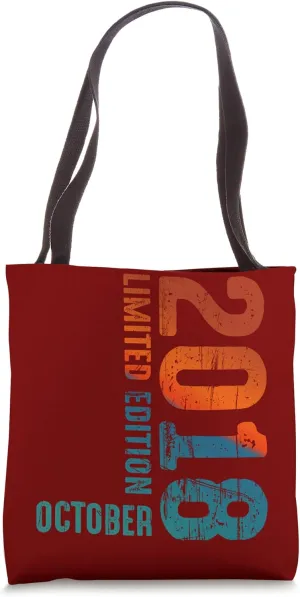 Since 2018 Limited Edition October 2018 Year 2018 Retro 2018 Tote Bag