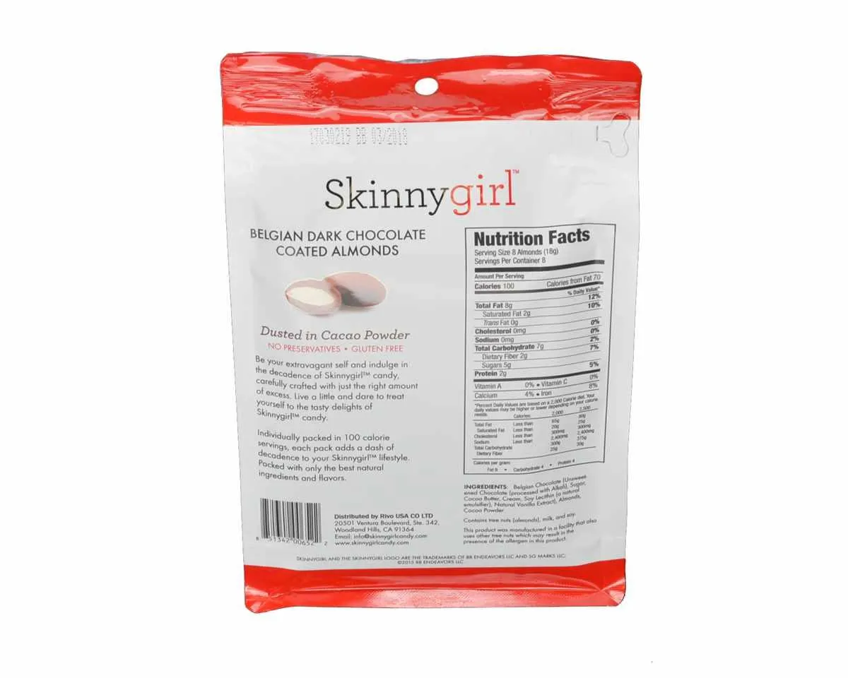 Skinnygirl Dark Chocolate Coated Almonds