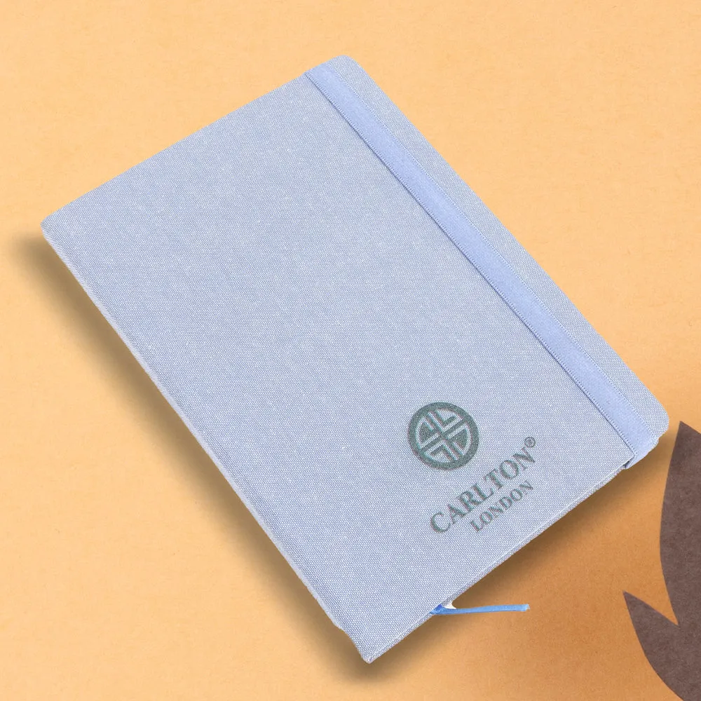 Sky Blue Wooden-Finish Diary