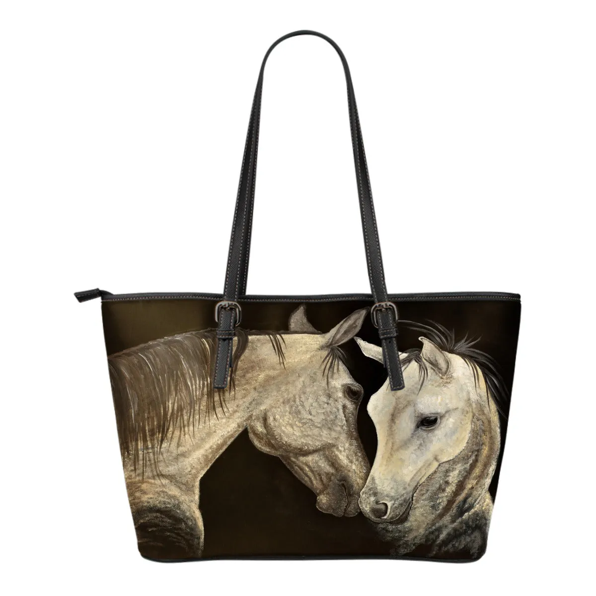 Small Leather Tote - Encouragement Design