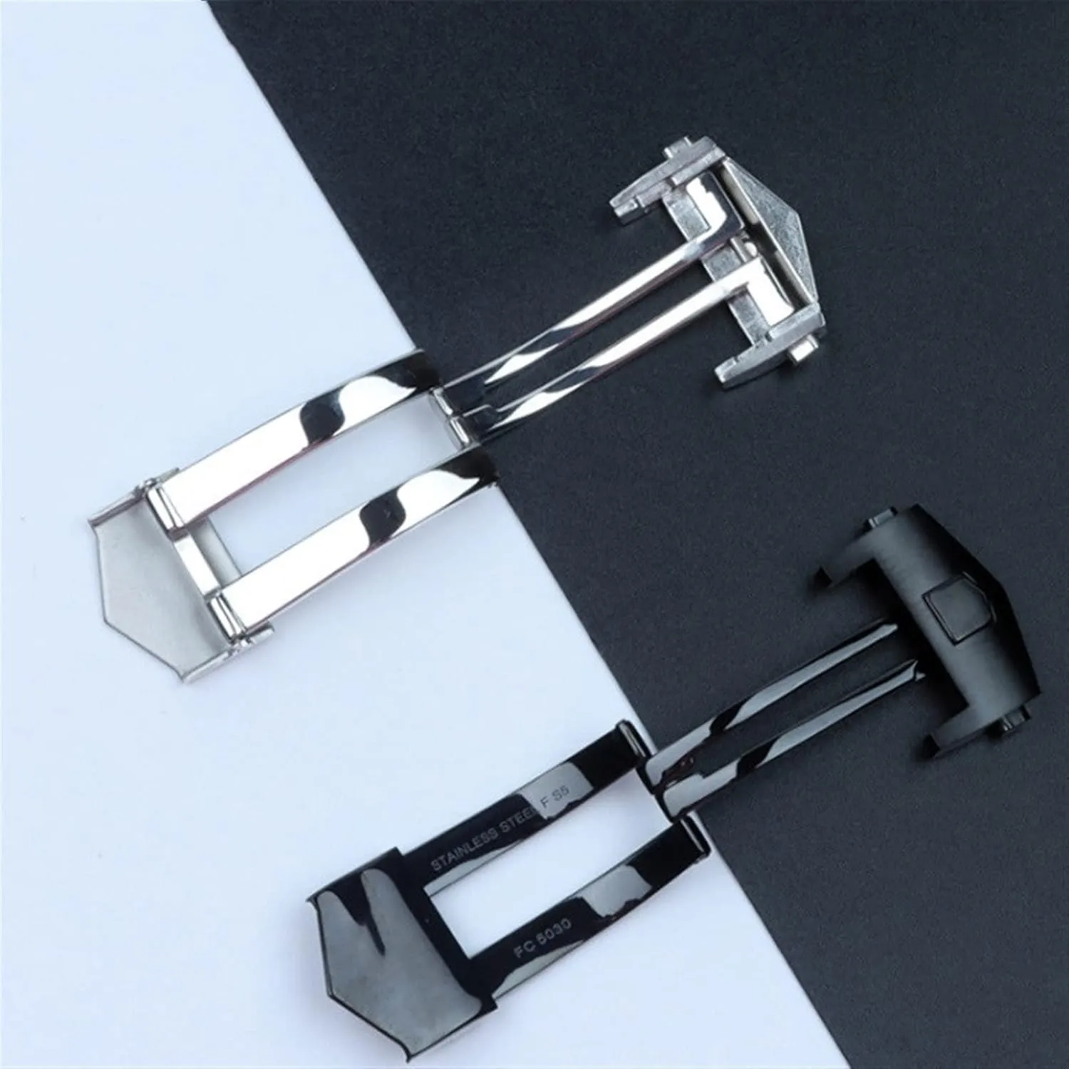 Stainless Steel WatchBand Buckle For Tag Watch Strap Fold Clasp Use On Leather Or Rubber Watch Band 18mm 20mm Watches Bottom watch clasp