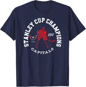 Stanley Cup Champions 2018 Navy T-Shirt